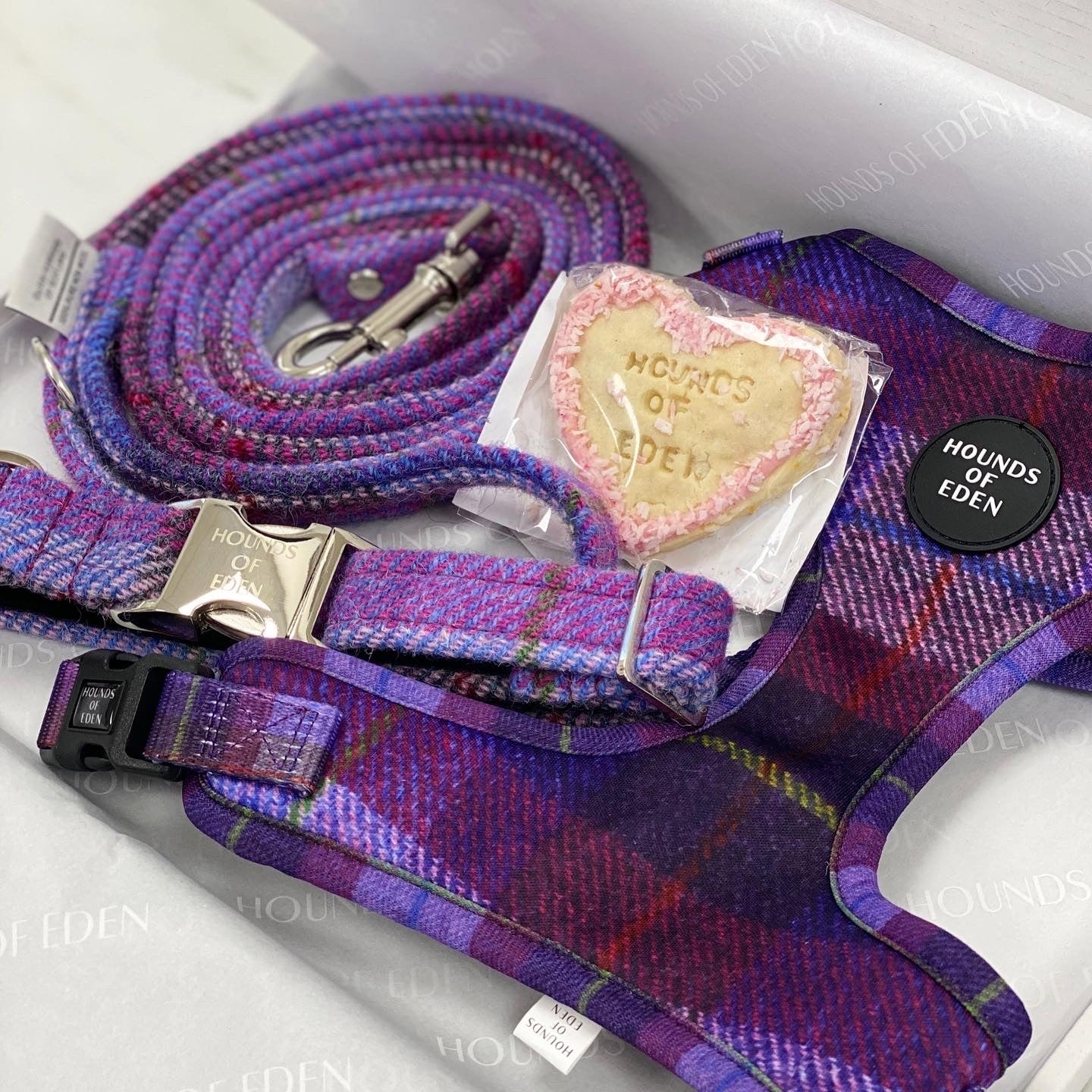 'Molly' - Purple tweed effect Poop/Treat Bag Holder - The Bark Market