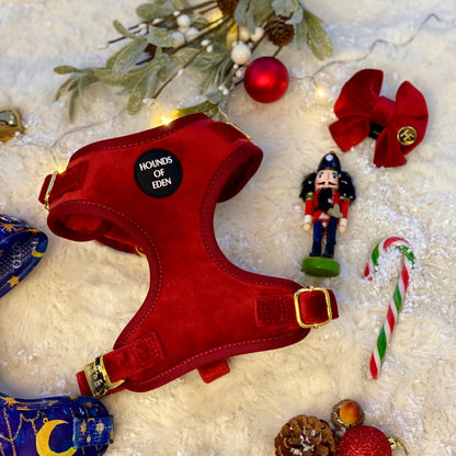 Ruby Red Velvet Harness - The Bark Market