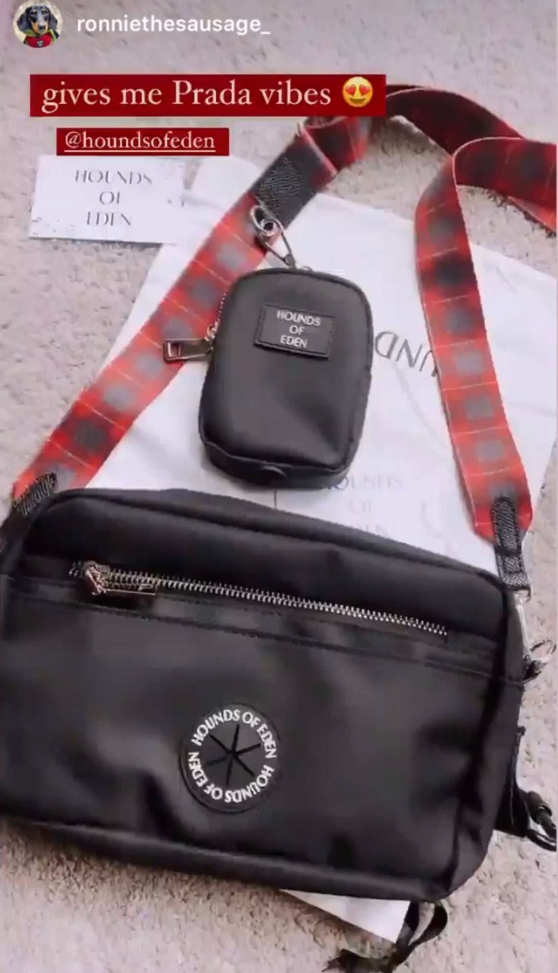 Ulti-Mate Dog Walking Bag - Black - Silver Hardware *BAG ONLY* - The Bark Market