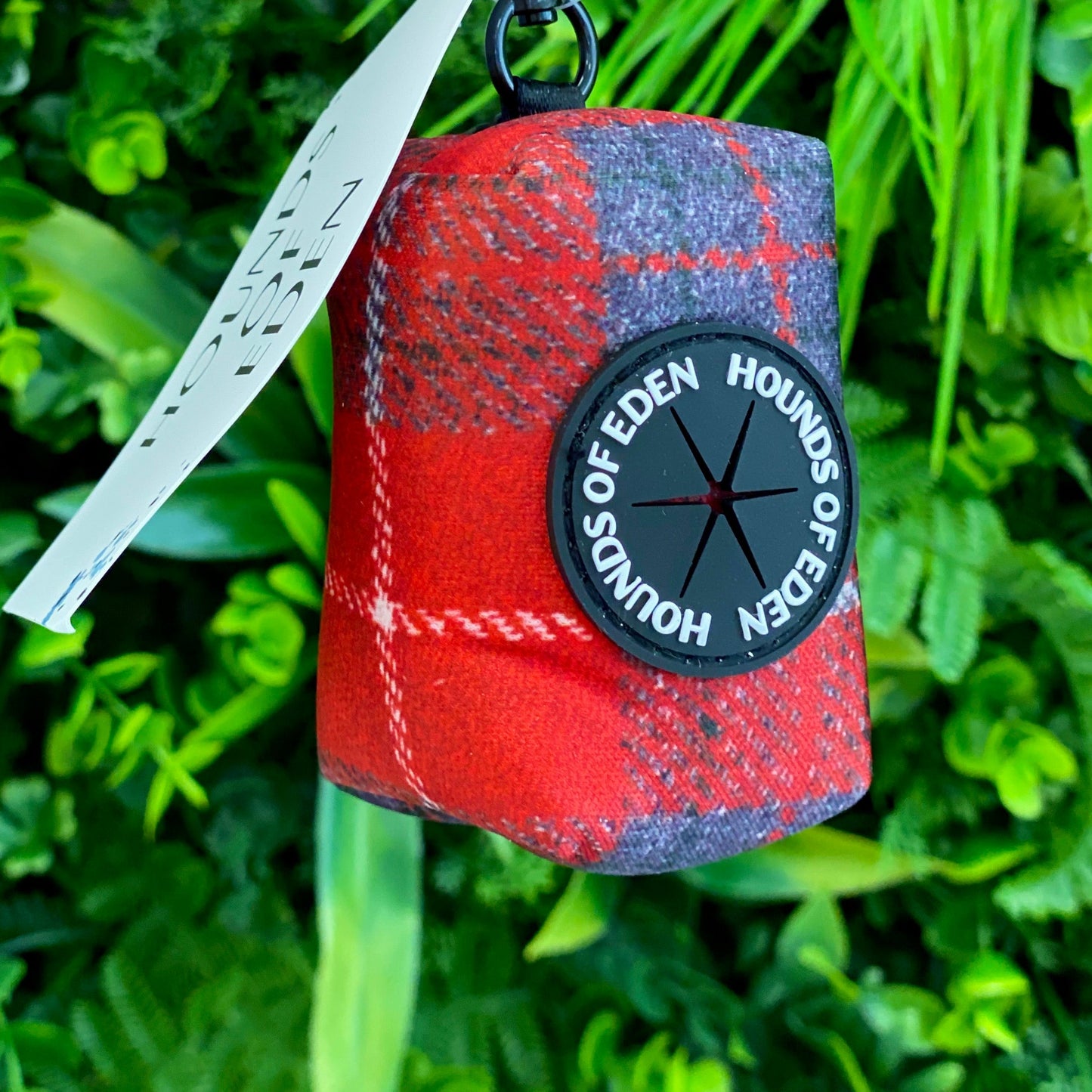 'Sammi' - Red & Grey tweed effect Poop/Treat Bag Holder - The Bark Market