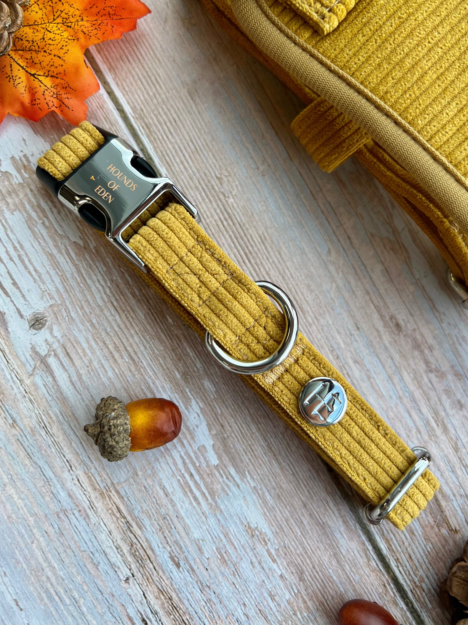 Mustard Yellow Corduroy Harness - The Bark Market
