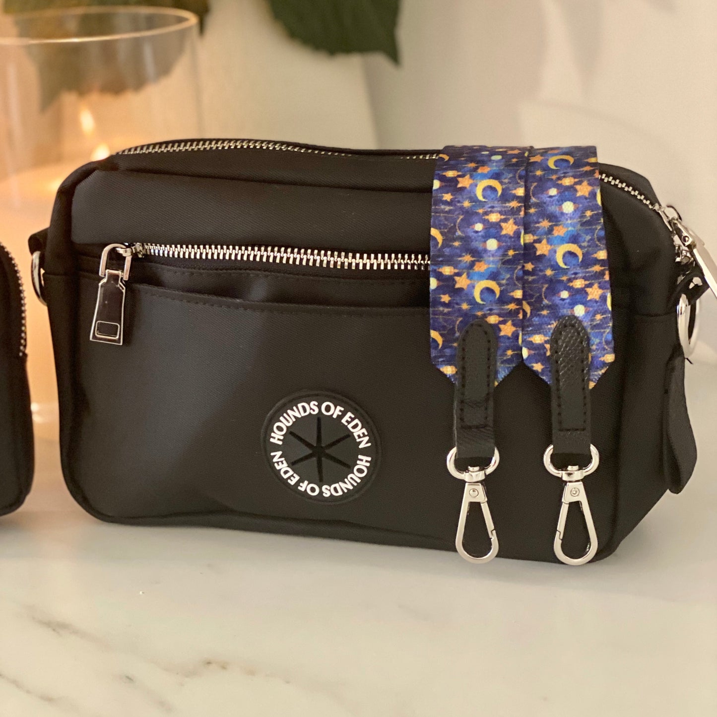 Ulti-Mate Dog Walking Bag - Black - Silver Hardware *BAG ONLY* - The Bark Market