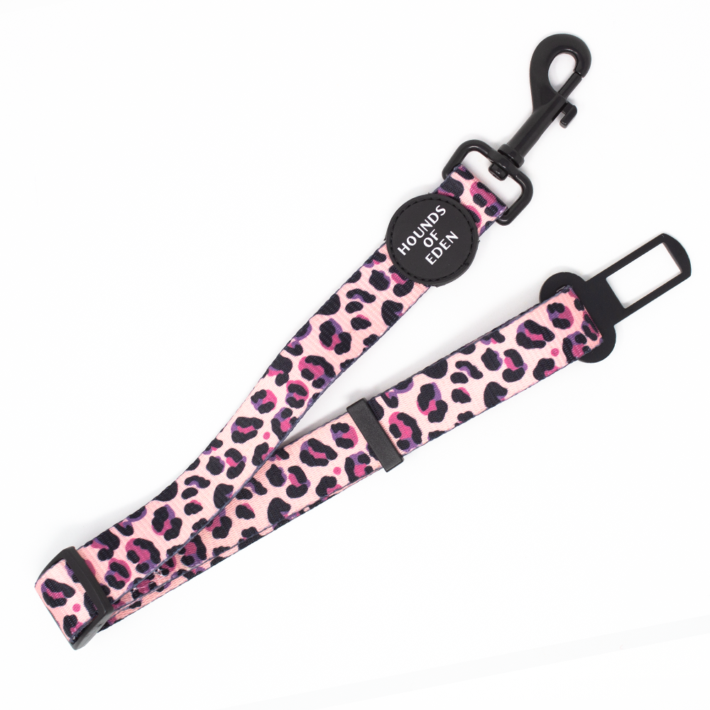Blushing Leopard Car Seat belt Restraint - The Bark Market