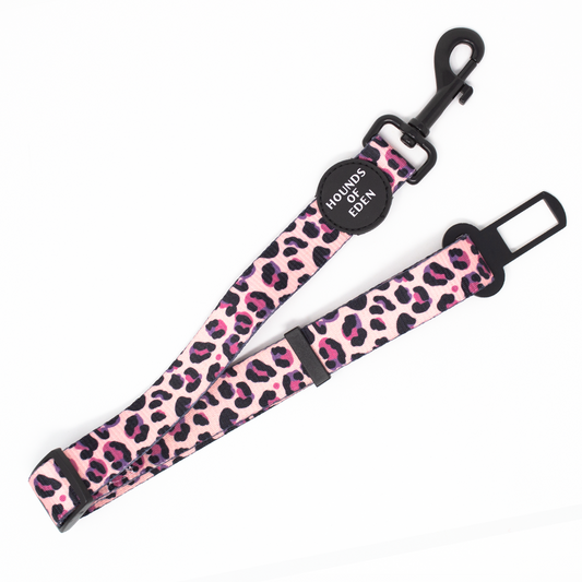 Blushing Leopard Car Seat belt Restraint - The Bark Market