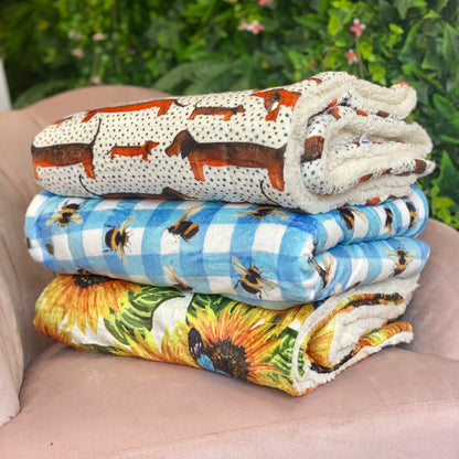 Sunflower Flutter Dog Snuggle Blanket - The Bark Market