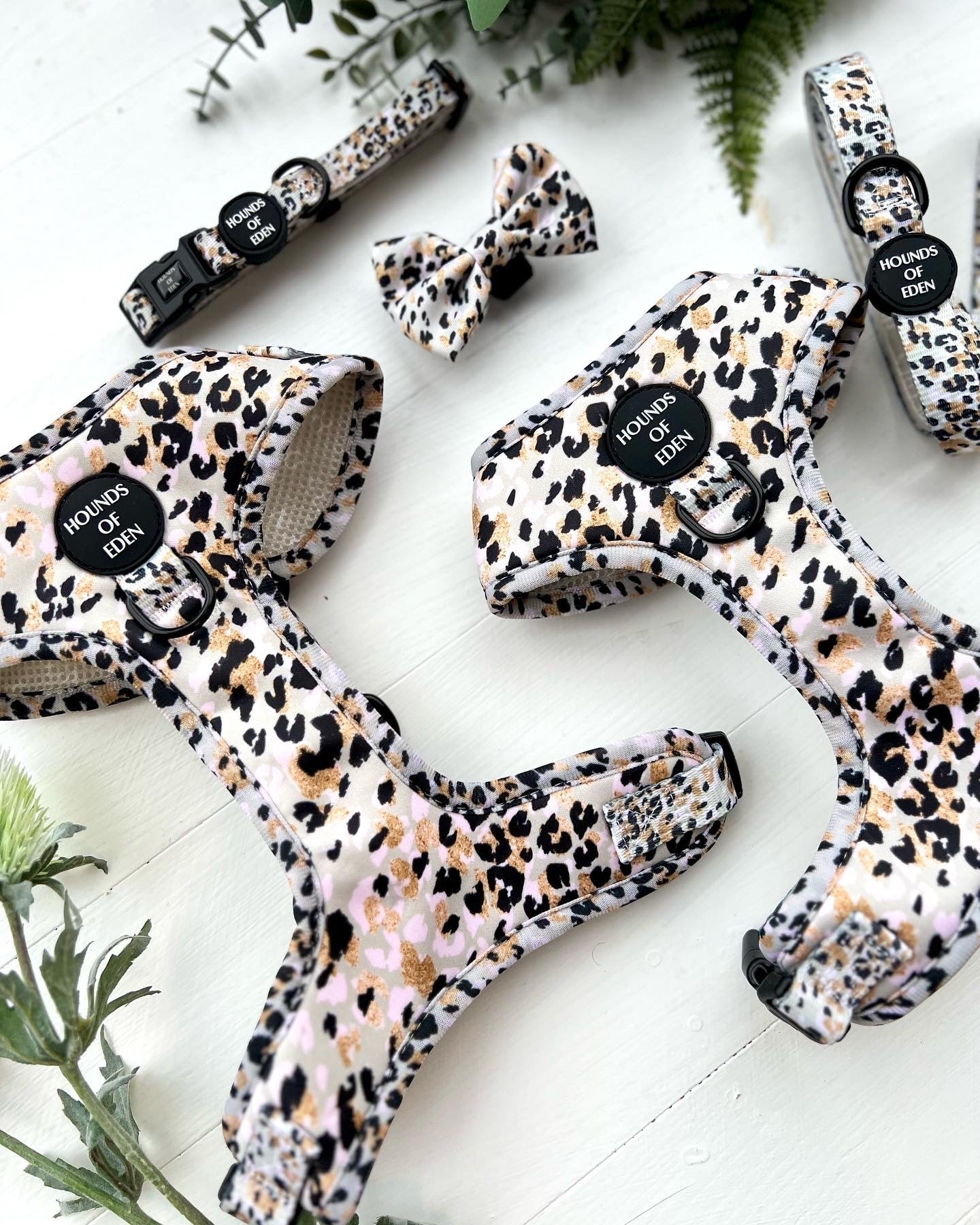 Sage Leopard Design Dog Harness - The Bark Market