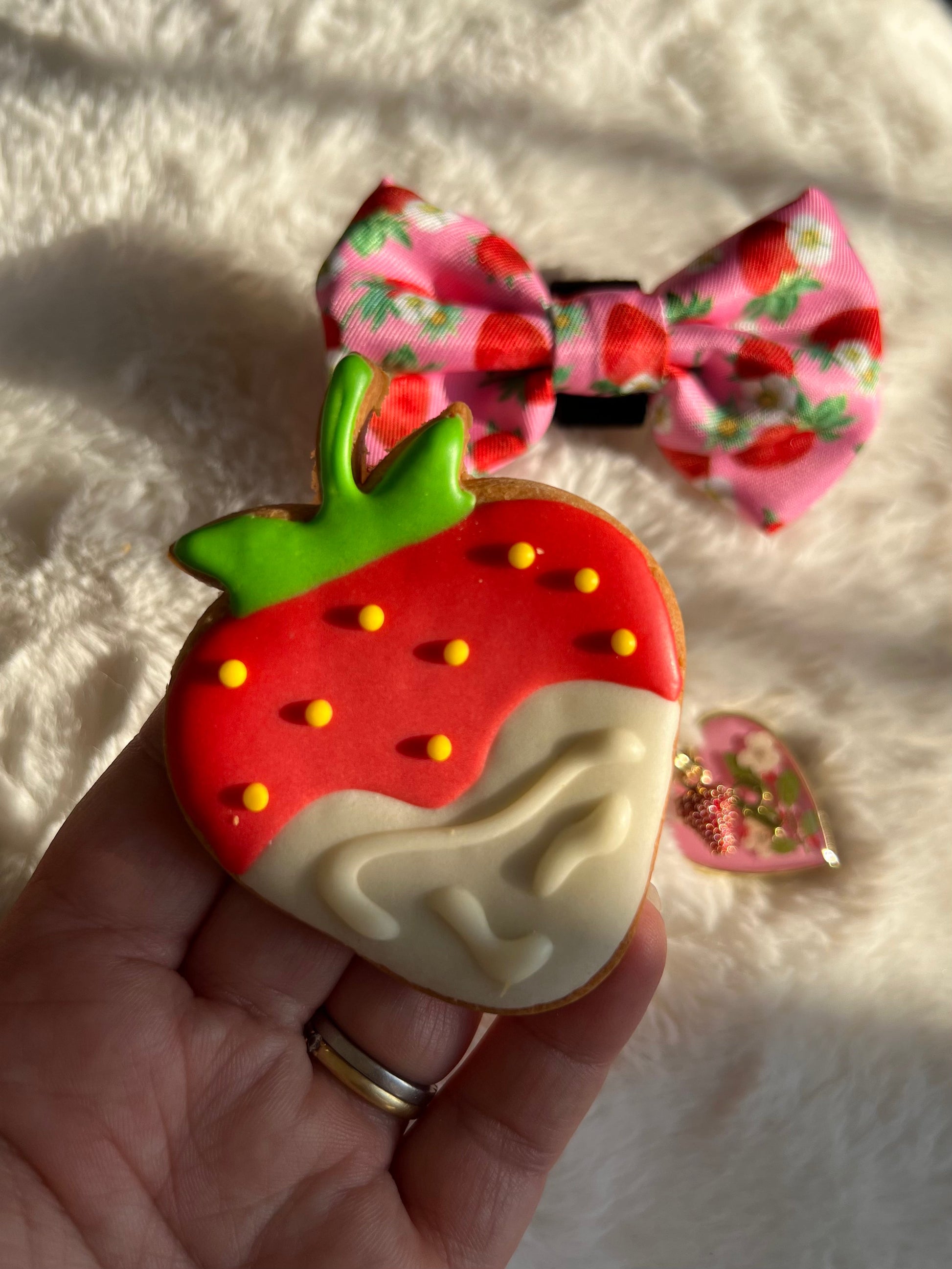 Strawberry Patch Design Dog Harness - The Bark Market