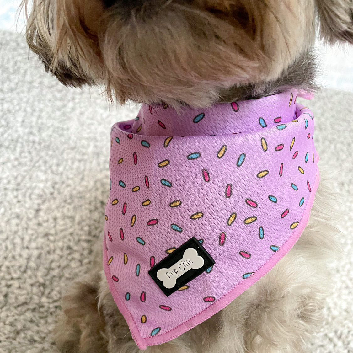 Sprinkles For Days Cooling Bandana - Pink - The Bark Market