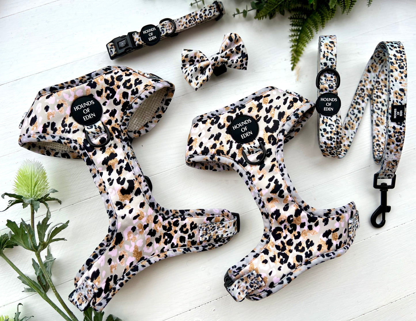 Sage Leopard Design Dog Harness - The Bark Market