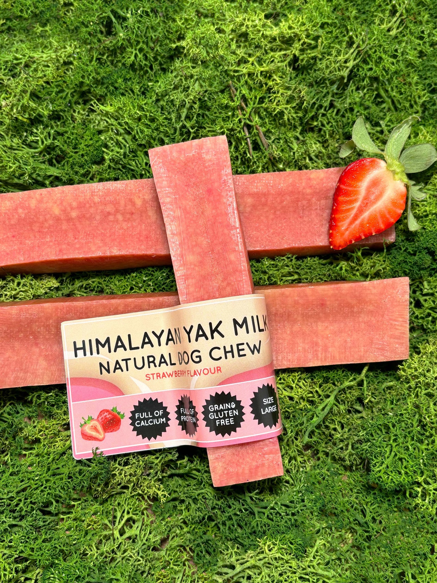 Strawberry Yak Dog Chew - The Bark Market