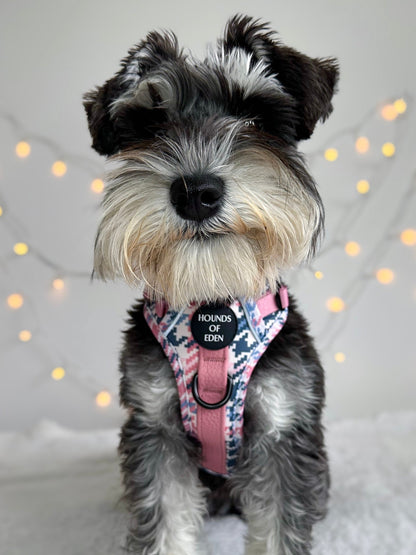 Pink Houndstooth Dog Supaw Strong Lite™ Harness (XS-XL) - The Bark Market