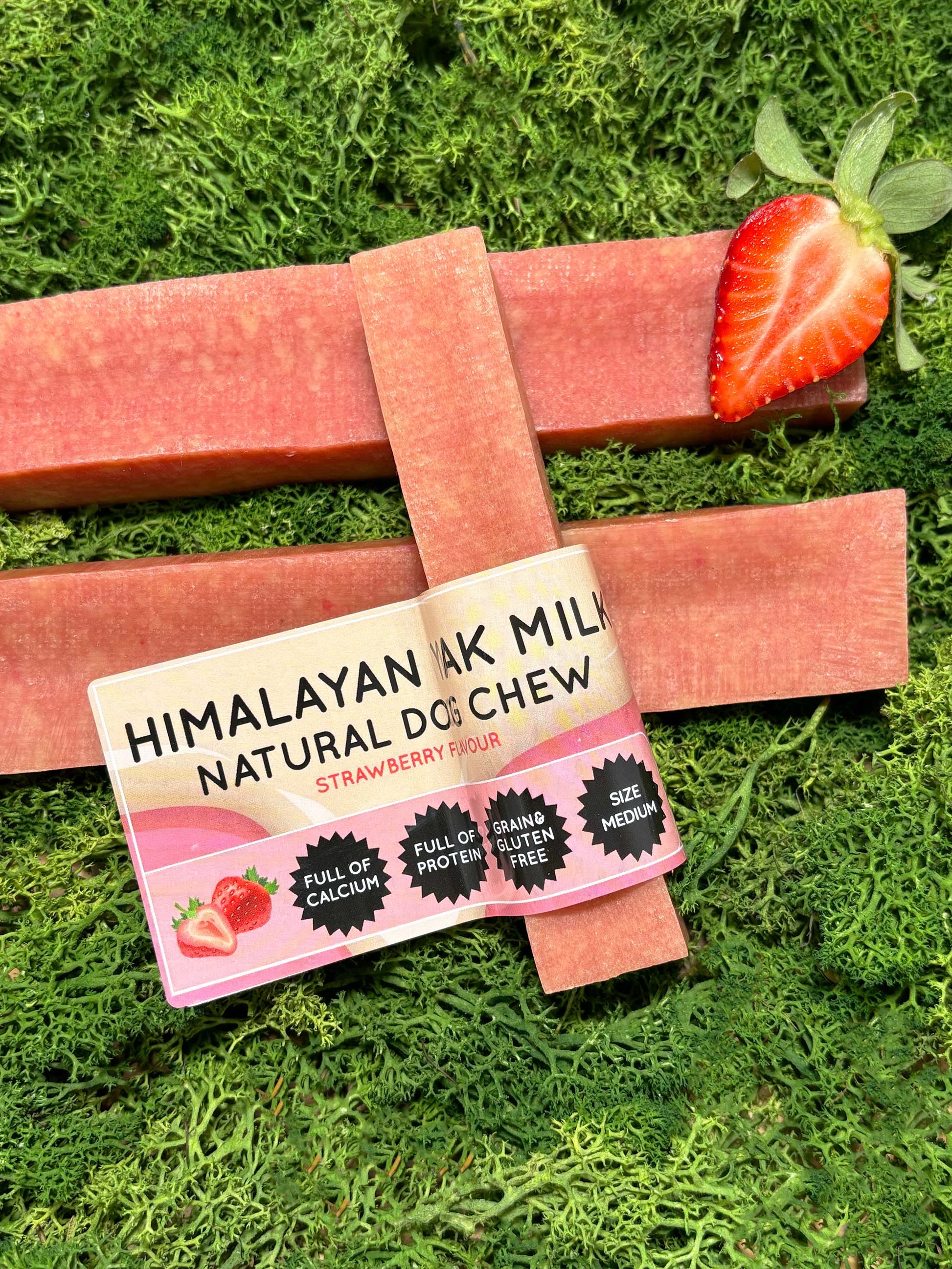 Strawberry Yak Dog Chew - The Bark Market