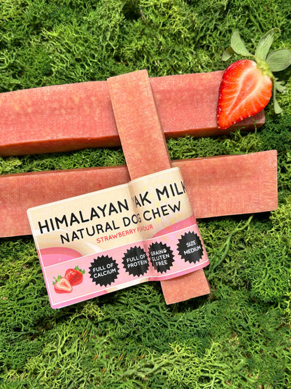 Strawberry Yak Dog Chew - The Bark Market