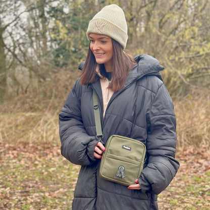 Mini Dog Walking Bag - Khaki Green - The Bark Market