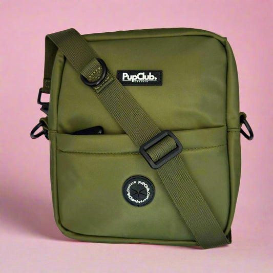 Mini Dog Walking Bag - Khaki Green - The Bark Market