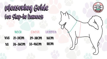 Power Peacock Step-In Adjustable Small Dog Harness