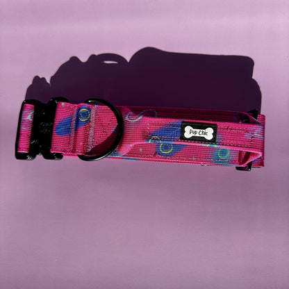 Peacock Power Tactical Dog Collar with Handle