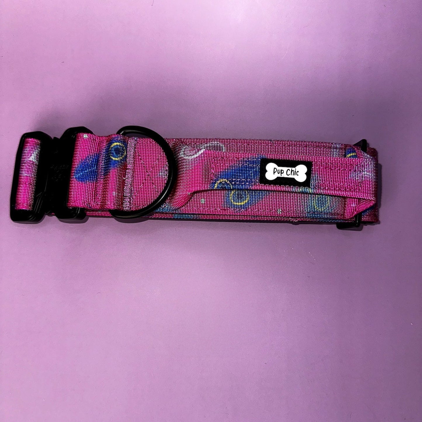 Peacock Power Tactical Dog Collar with Handle