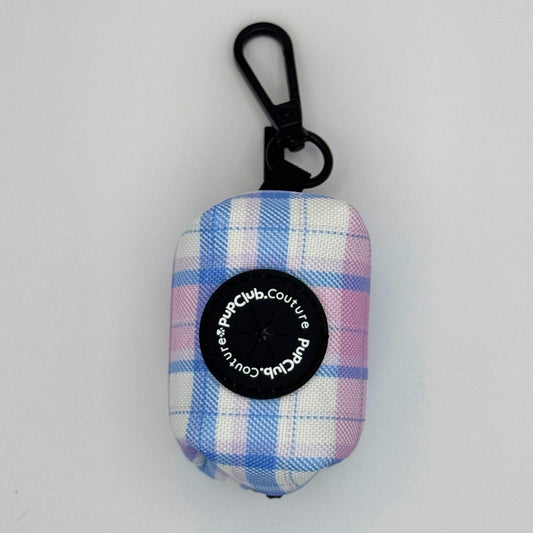 Poo Bag Holder - Pink Tartan - The Bark Market