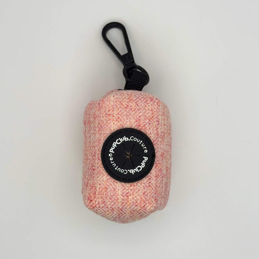 Poo Bag Holder - Tweed Pink - The Bark Market