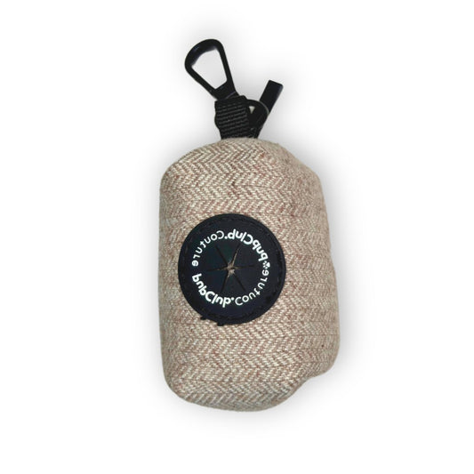 Poo Bag Holder - Tweed Brown - The Bark Market
