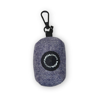 Poo Bag Holder - Tweed Blue - The Bark Market