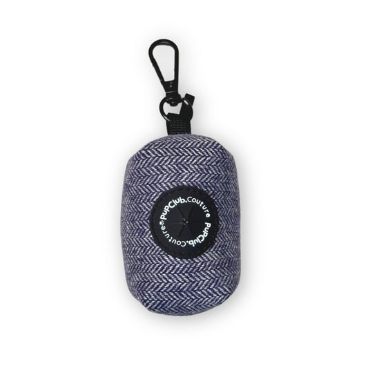 Poo Bag Holder - Tweed Blue - The Bark Market