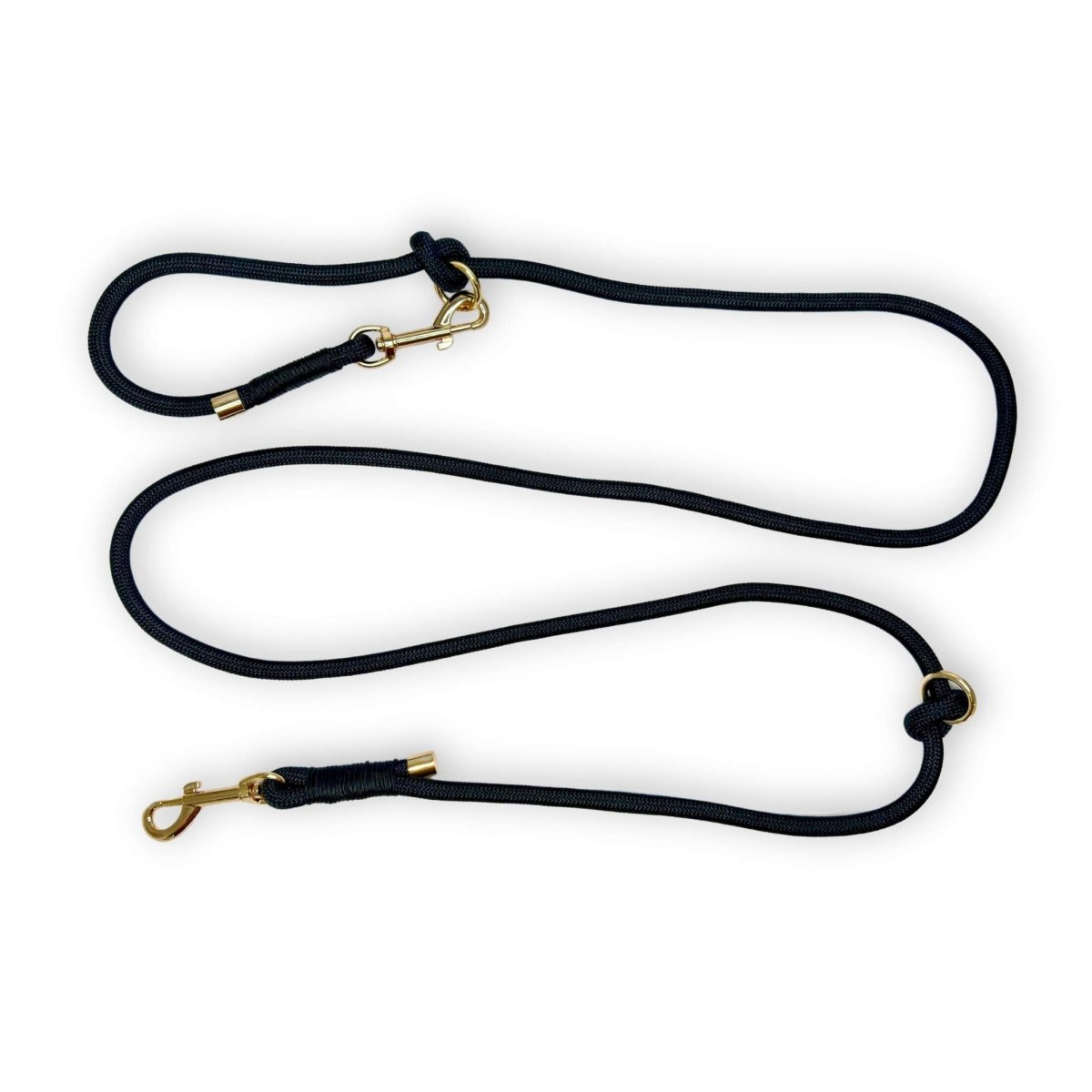 6ft Rope Lead - Black - The Bark Market