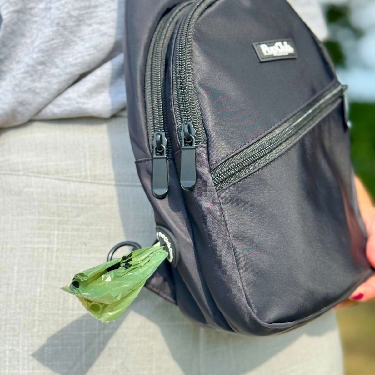 Dog Walking Sling Backpack - Black - The Bark Market