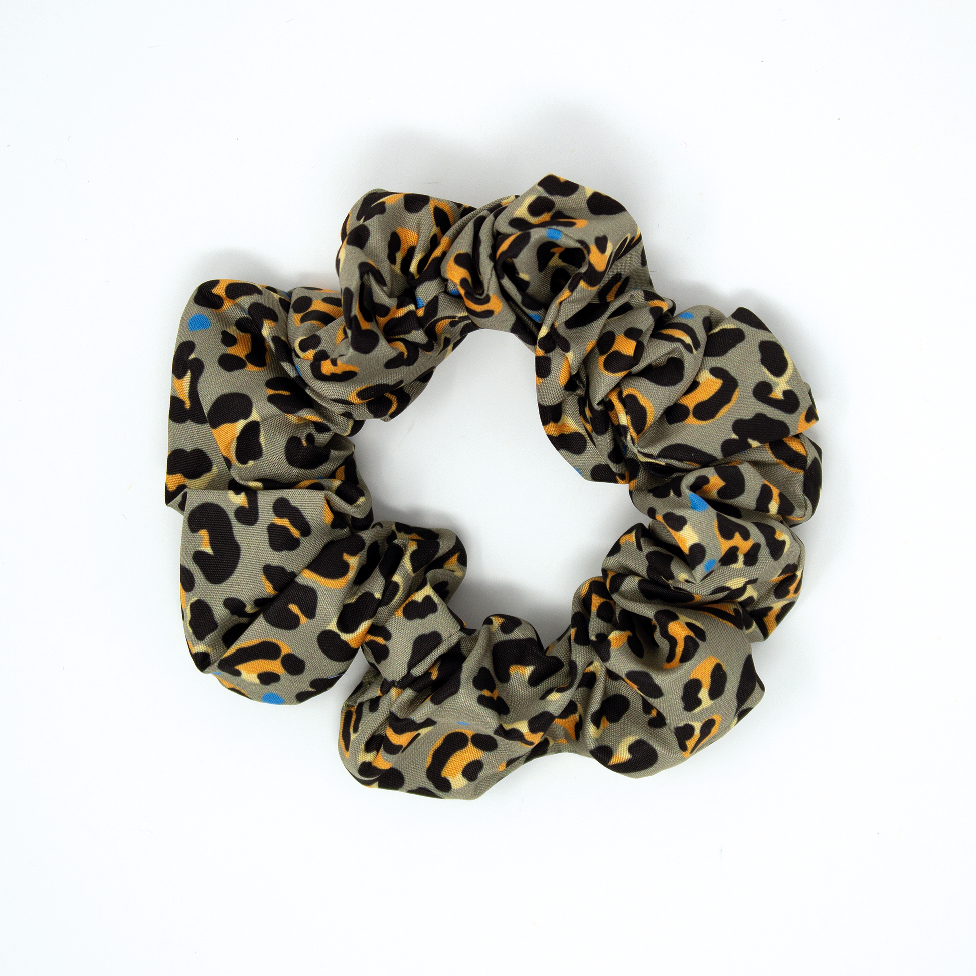 Steel Leopard - Hair Scrunchie - The Bark Market
