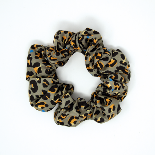 Steel Leopard - Hair Scrunchie - The Bark Market