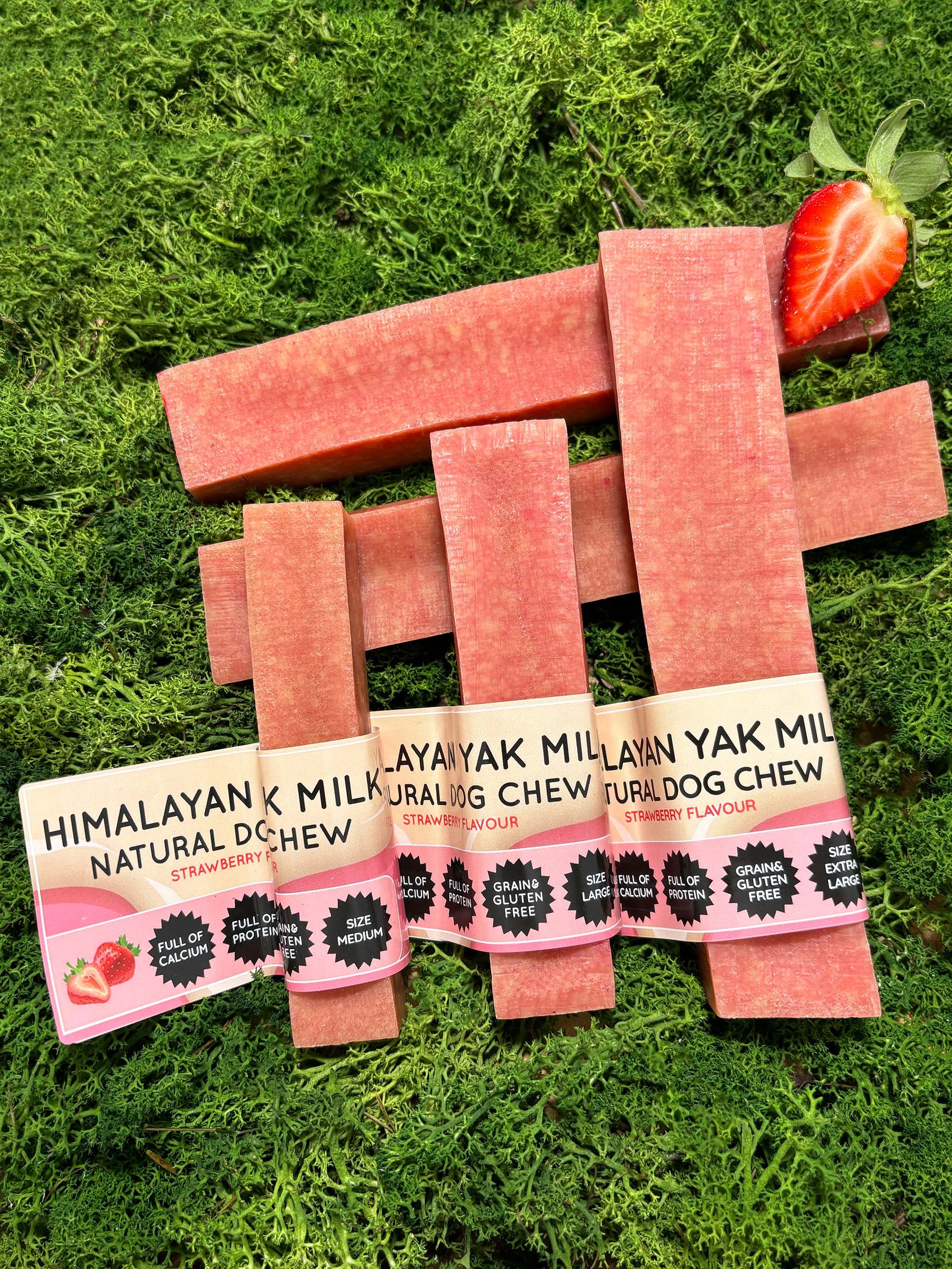 Strawberry Yak Dog Chew - The Bark Market